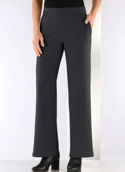 Clearance Stilschmiede Hose in Palazzo-Form ANTHRAZIT MELIERT