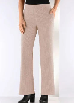 Clearance Stilschmiede Hose in Palazzo-Form BEIGE MELIERT