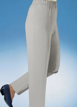 New KLAUS MODELLE MADE IN GERMANY Hose in Schlupfform KIESEL MELIERT