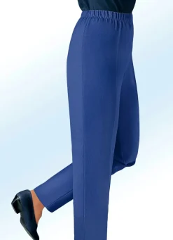 Hot KLAUS MODELLE MADE IN GERMANY Hose in Schlupfform INDIGOBLAU