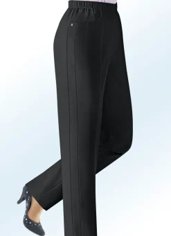 Outlet KLAUS MODELLE MADE IN GERMANY Hose in Schlupfform SCHWARZ