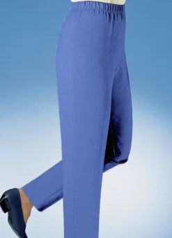 KLAUS MODELLE MADE IN GERMANY Hose in Schlupfform KOBALTBLAU