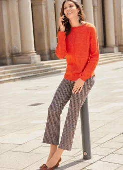 B/ANCA Hose in Schlupfform MARINE-CAMEL-OLIV-ECRU