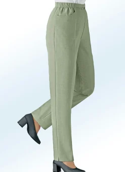 Outlet KLAUS MODELLE MADE IN GERMANY Hose in Schlupfform in 10 Farben SCHILF MELIERT