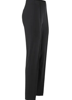 Clearance KLAUS MODELLE MADE IN GERMANY Hose mit angeschnittenem Bund SCHWARZ