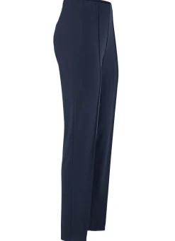 KLAUS MODELLE MADE IN GERMANY Hose mit angeschnittenem Bund MARINE