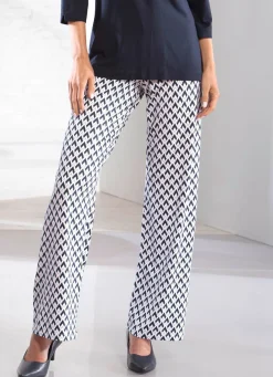 New BADER Hose mit ausdrucksstarker Dessinierung WEISS-MARINE