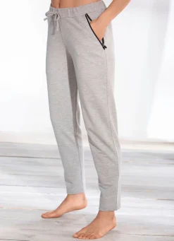 New BADER Hose mit bequemem Dehnbund GRAU MELIERT