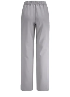 Discount BADER Hose mit Bundfalten in modischer Weite HELLGRAU
