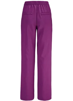 New KLAUS MODELLE MADE IN GERMANY Hose mit Bundfalten in modischer Weite FUCHSIA