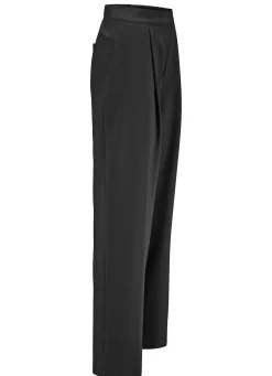 Best KLAUS MODELLE MADE IN GERMANY Hose mit Bundfalten in modischer Weite SCHWARZ