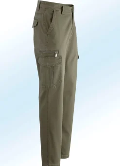 Outlet BADER Hose mit Cargotaschen in 3 Farben OLIV