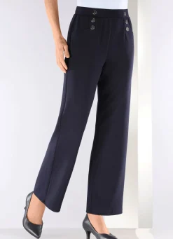 Clearance BADER Hose mit dekorativen Zierknöpfen MARINE