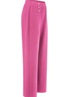 Outlet BADER Hose mit dekorativen Zierknöpfen PINK