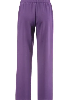 Outlet BADER Hose mit dekorativen Zierknöpfen PFLAUME