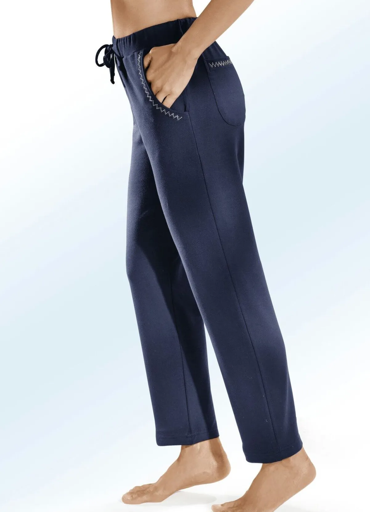 Clearance BADER Hose mit dekorativer Nietenzier MARINE