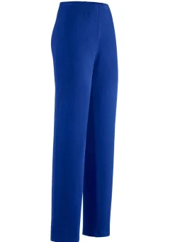 Outlet KLAUS MODELLE MADE IN GERMANY Hose mit edlem Glanz ROYALBLAU
