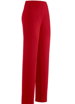 KLAUS MODELLE MADE IN GERMANY Hose mit edlem Glanz ROT