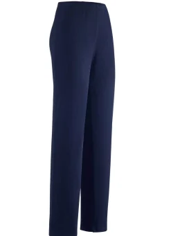 New KLAUS MODELLE MADE IN GERMANY Hose mit edlem Glanz in Extra-Kurzgrößen NACHTBLAU