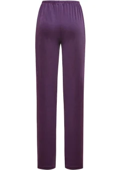 Clearance KLAUS MODELLE MADE IN GERMANY Hose mit edlem Glanz in Extra-Kurzgrößen VIOLETT