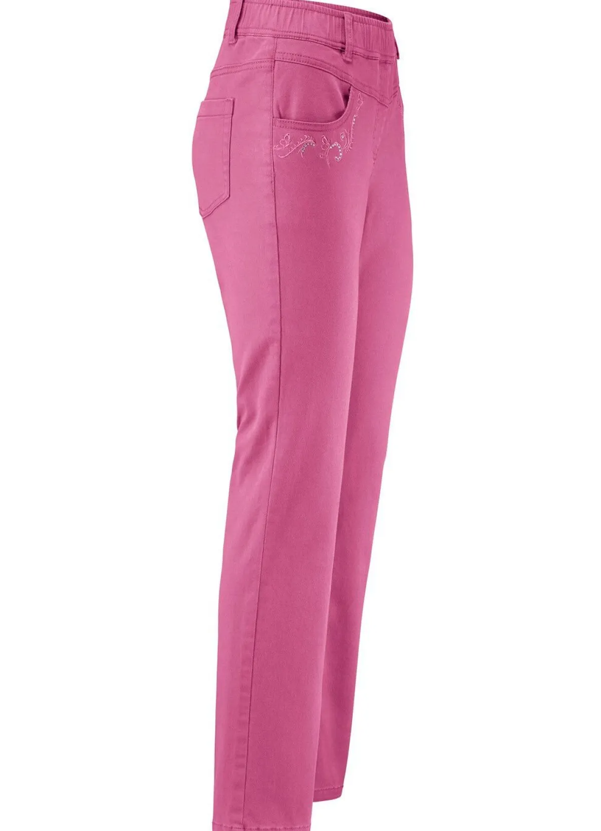 Sale BADER Hose mit funkelnden Glitzersteinchen FUCHSIA