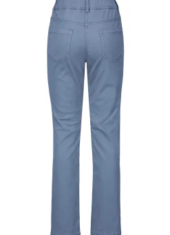 Discount BADER Hose mit funkelnden Glitzersteinchen TAUBENBLAU