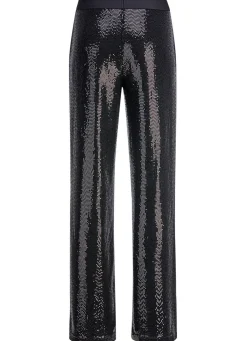 New Tizia Hose mit funkelnden Pailletten SCHWARZ