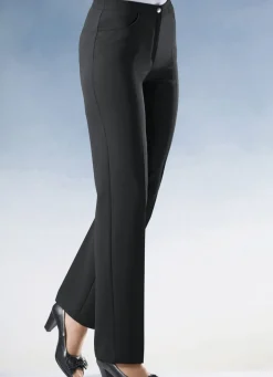 New KLAUS MODELLE MADE IN GERMANY Hose mit komfortablem Dehnbund SCHWARZ