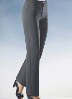 Discount KLAUS MODELLE MADE IN GERMANY Hose mit komfortablem Dehnbund DUNKELGRAU