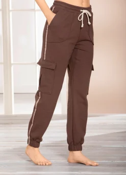 Discount LAURINA Hose mit Kordelzug BRAUN