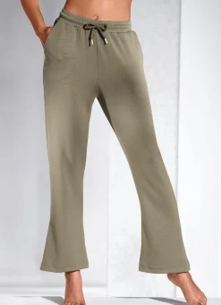 Sale LAURINA Hose mit leicht ausgestellter Fußweite OLIV