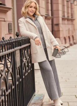 Clearance laurakent Hose mit modisch weitem Beinverlauf GRAU-HELLGRAU