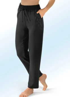 Online BADER Hose mit Nietenzier SCHWARZ