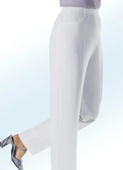 Discount BADER Hose mit praktischen Seitentaschen WEISS