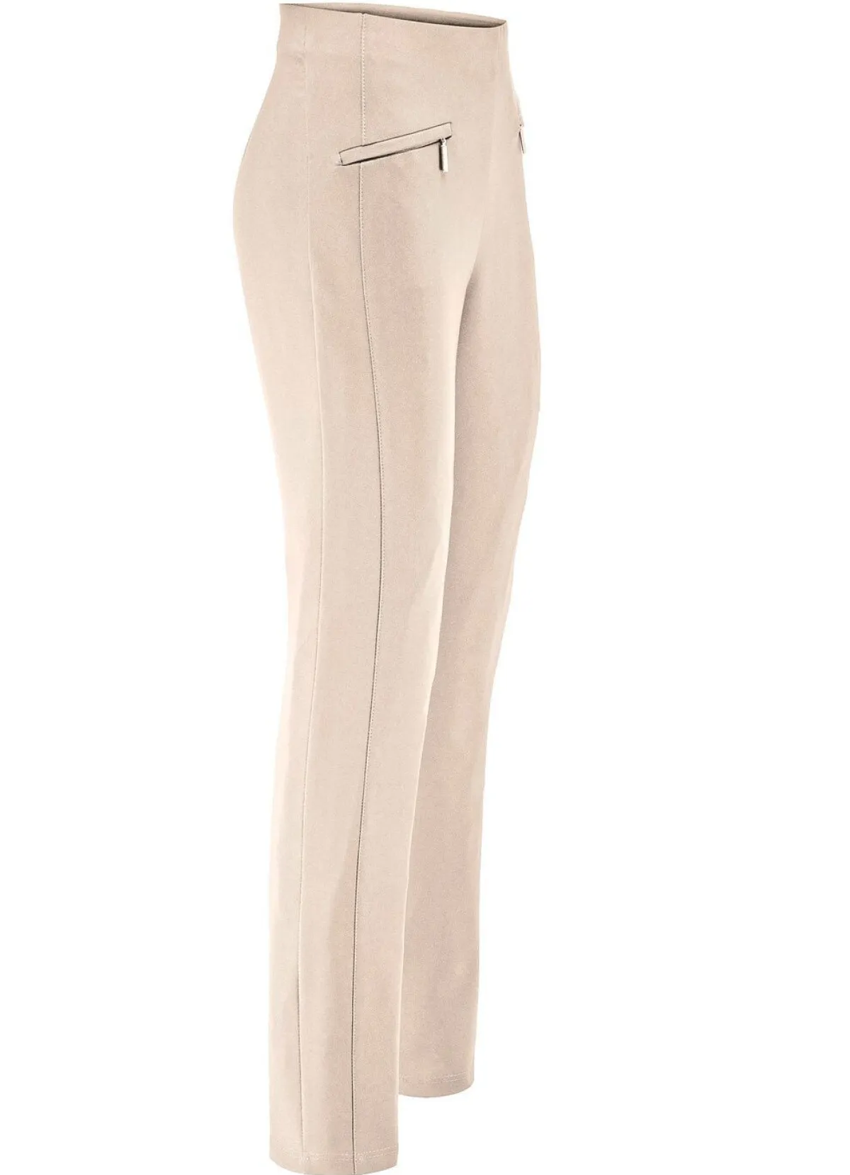Sale BADER Hose mit Reißverschlüssen an den Taschen BEIGE