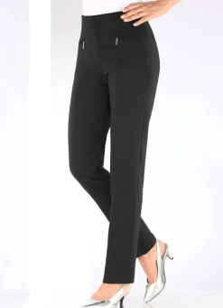 New BADER Hose mit Reißverschlüssen an den Taschen SCHWARZ