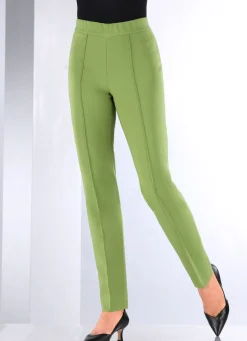 New BADER Hose mit schmaler Fußweite HELLGRÜN