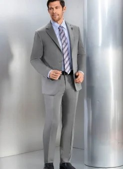 Clearance BADER Hose mit Seitentaschen MITTELGRAU MELIERT