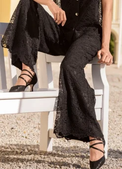 Sale laurakent Hose mit Spitze SCHWARZ