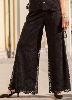 Sale laurakent Hose mit Spitze SCHWARZ