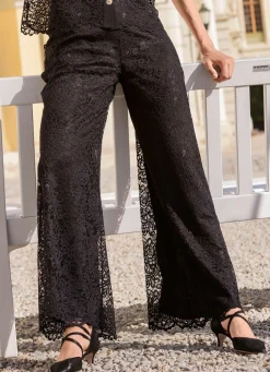 Sale laurakent Hose mit Spitze SCHWARZ