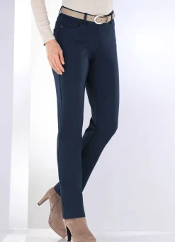 BADER Hose mit sportivem Chic MARINE