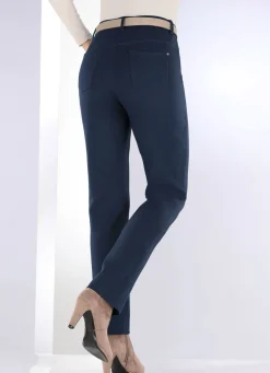 BADER Hose mit sportivem Chic MARINE