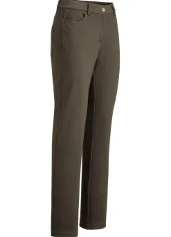 Outlet BADER Hose mit sportivem Chic OLIV