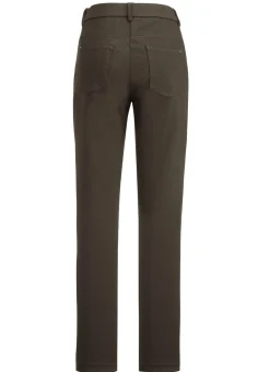 Outlet BADER Hose mit sportivem Chic OLIV