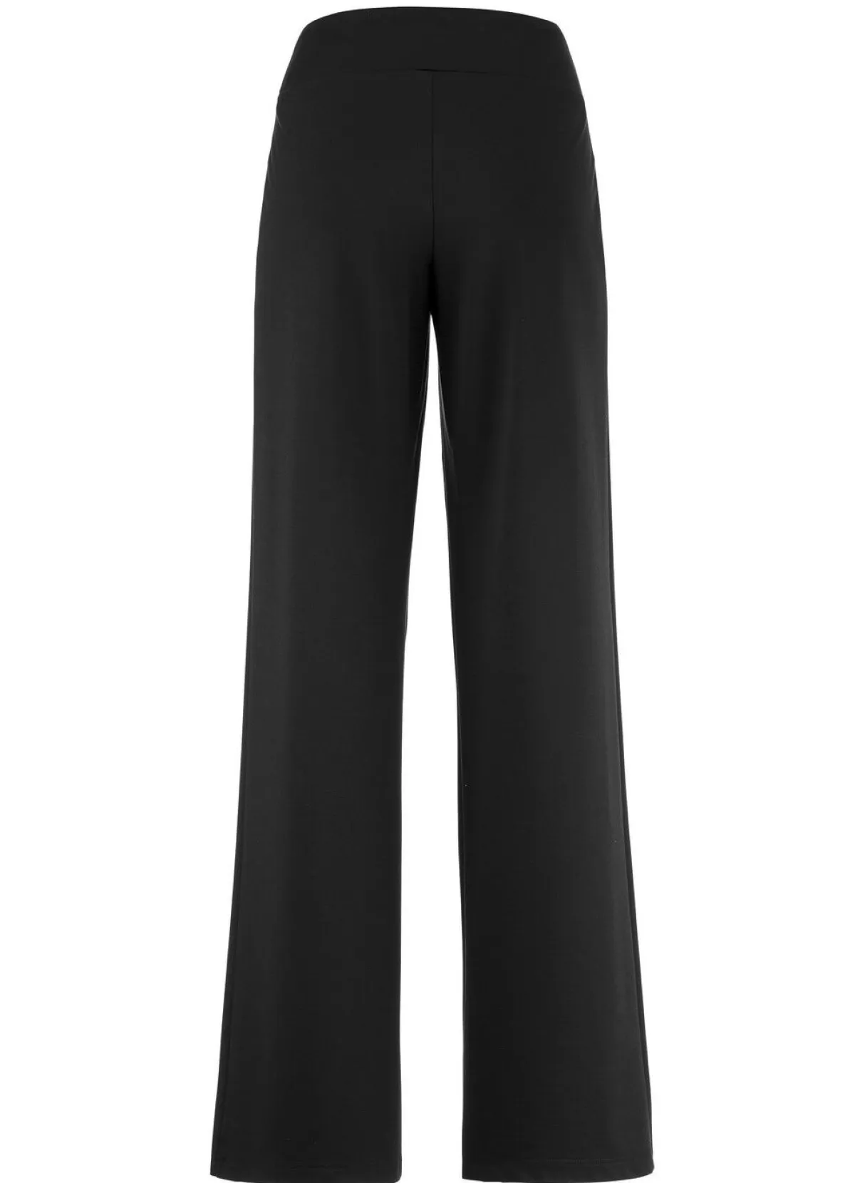 New KLAUS MODELLE MADE IN GERMANY Hose mit weitem Beinverlauf SCHWARZ