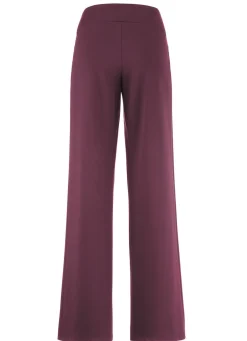Sale KLAUS MODELLE MADE IN GERMANY Hose mit weitem Beinverlauf BORDEAUX