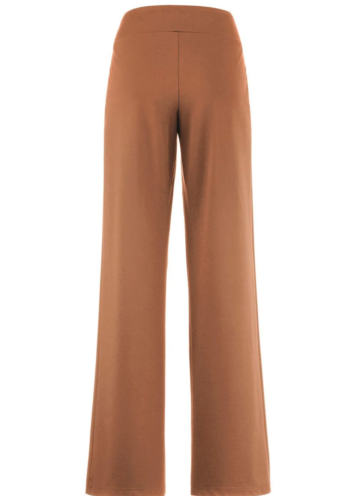 New KLAUS MODELLE MADE IN GERMANY Hose mit weitem Beinverlauf CAMEL