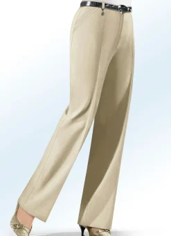 Discount BADER Hose mit Zieranhänger in 6 Farben BEIGE