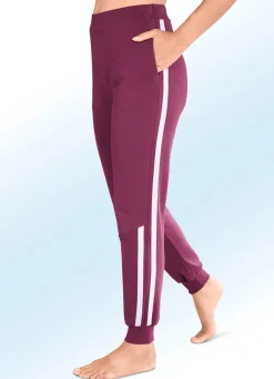 Online LAURINA Hose mit zwei Seitennahttaschen BORDEAUX